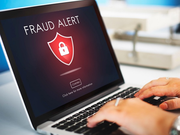 fraud scam phishing caution deception concept